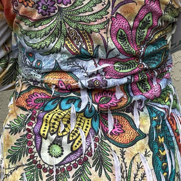 Colorful Y2k Boho Hippie Cardigan, Festival, Rave, Show, Concert, Beach Coverup - Picture 7 of 10